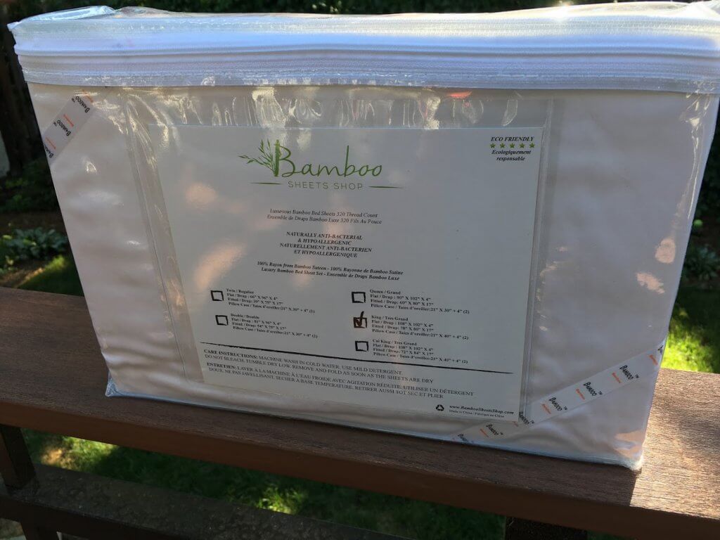 Bamboo Sheets Shop Packaging