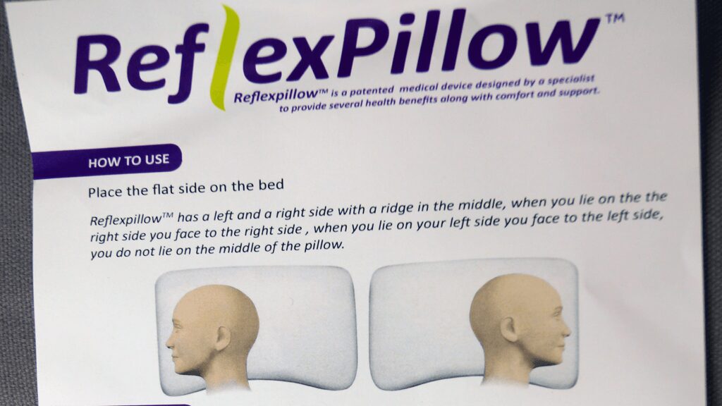 reflex pillow directions