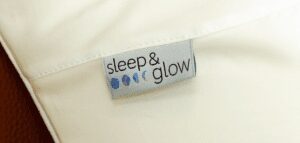 sleep and glow logo tag