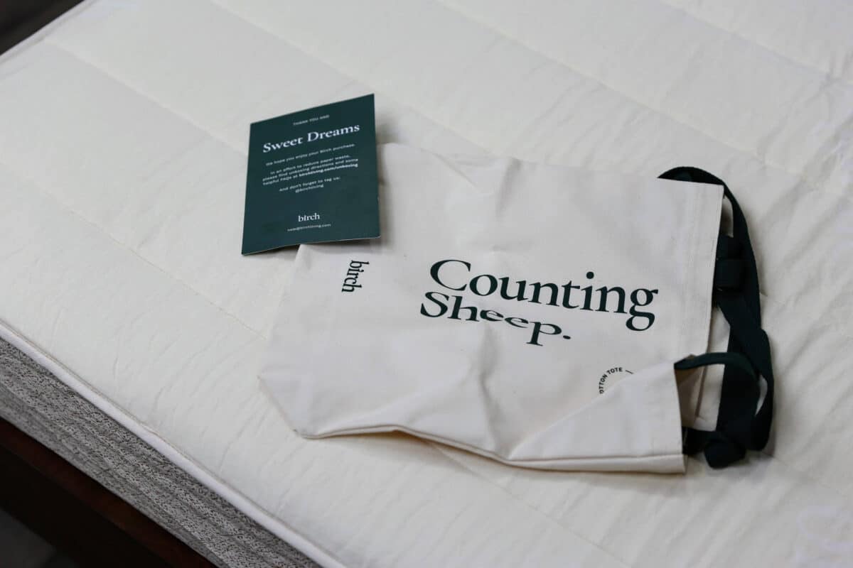 Birch Natural mattress unboxing