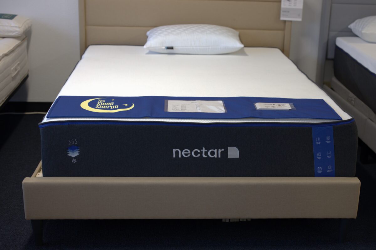 Nectar mattress detail photographed in the Yawnder testing archive