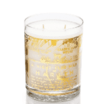 22K Gold Vintage Map Glass Candle - Savoy Fragrance