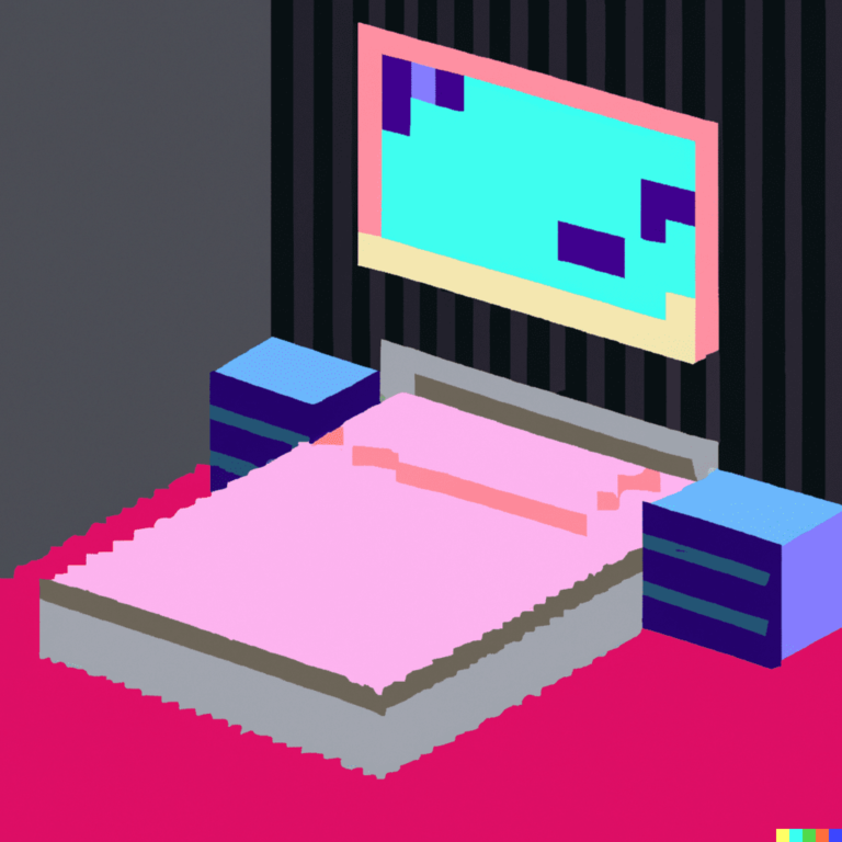 80s style bedroom