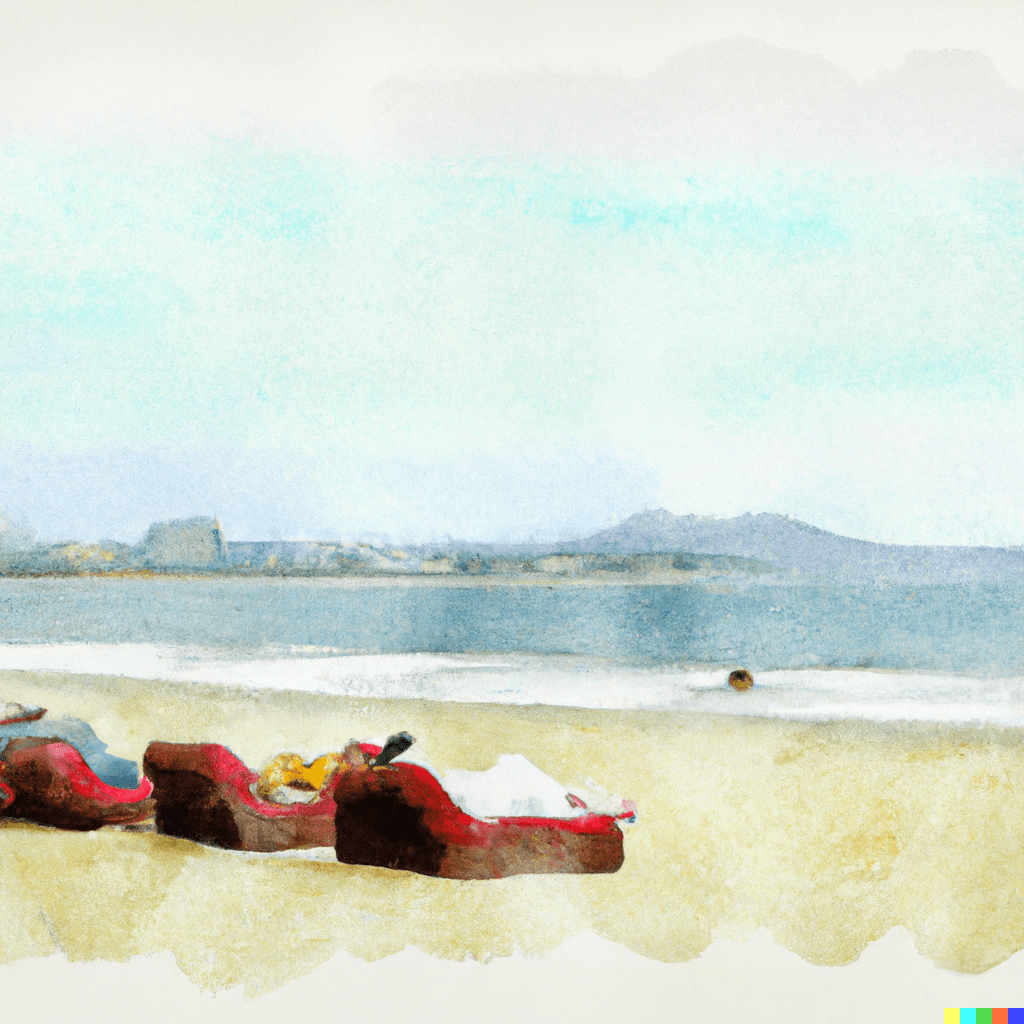 sleeping at coronado beach