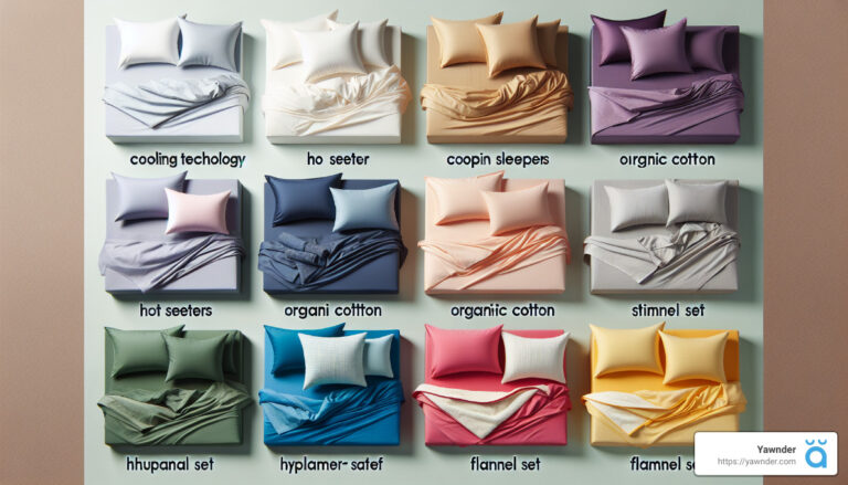 a collage of different colored bedding