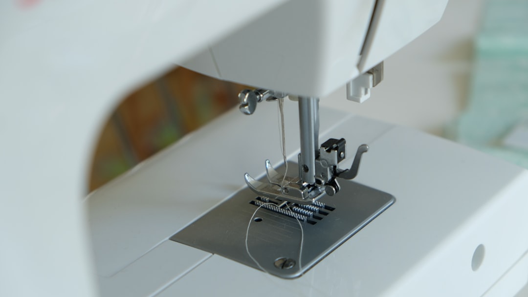 a sewing machine with a needle