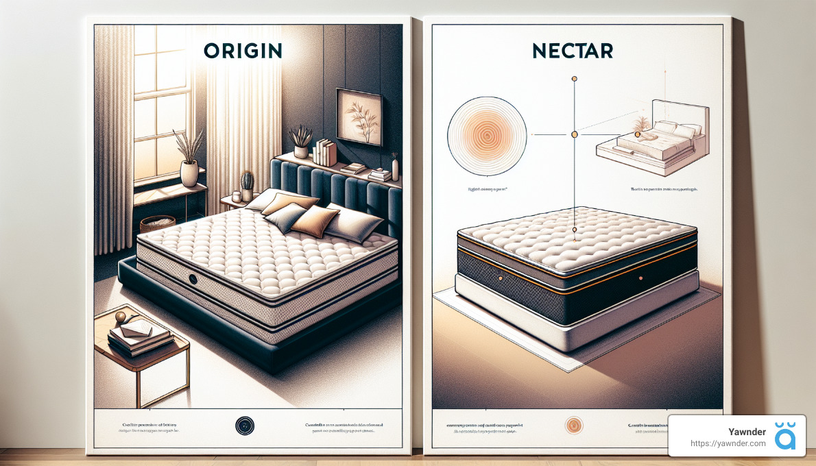 a poster of a bed and nectar