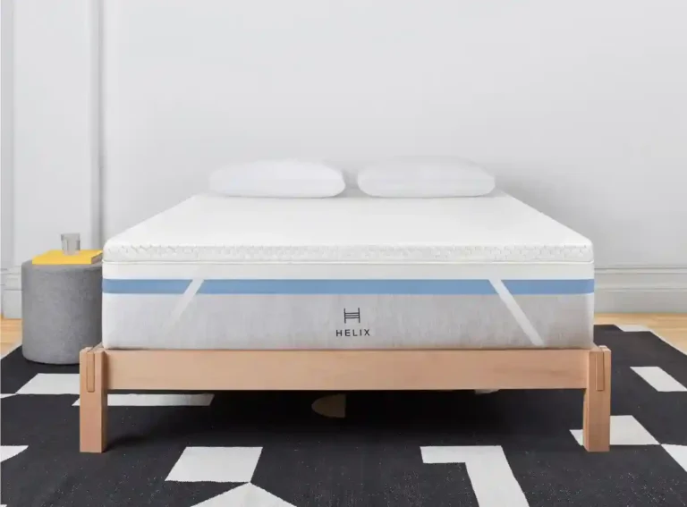 a mattress on a bed