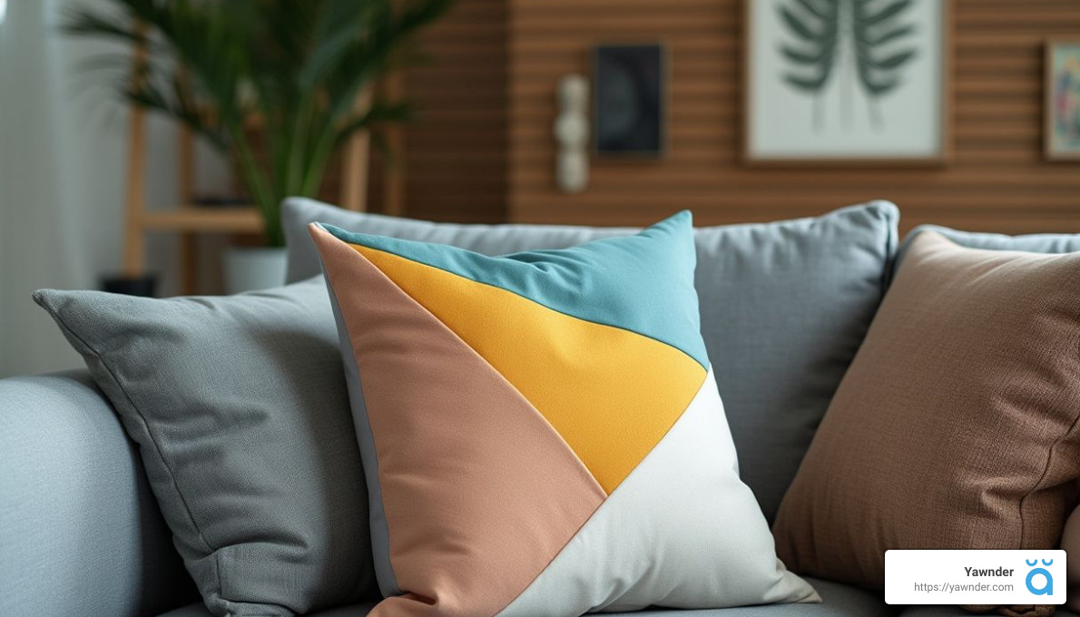 triangle pillow