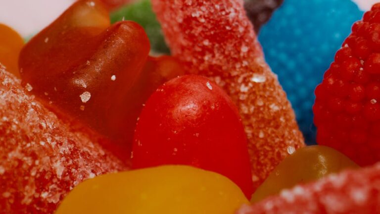 a close up of a candy