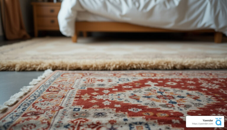 How to Layer rugs in your bedroom