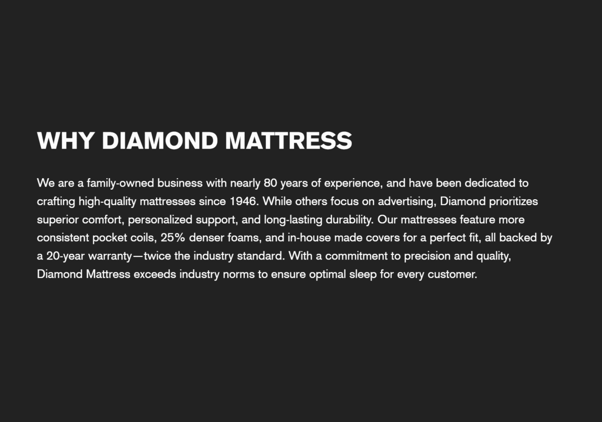 Diamond Mattress