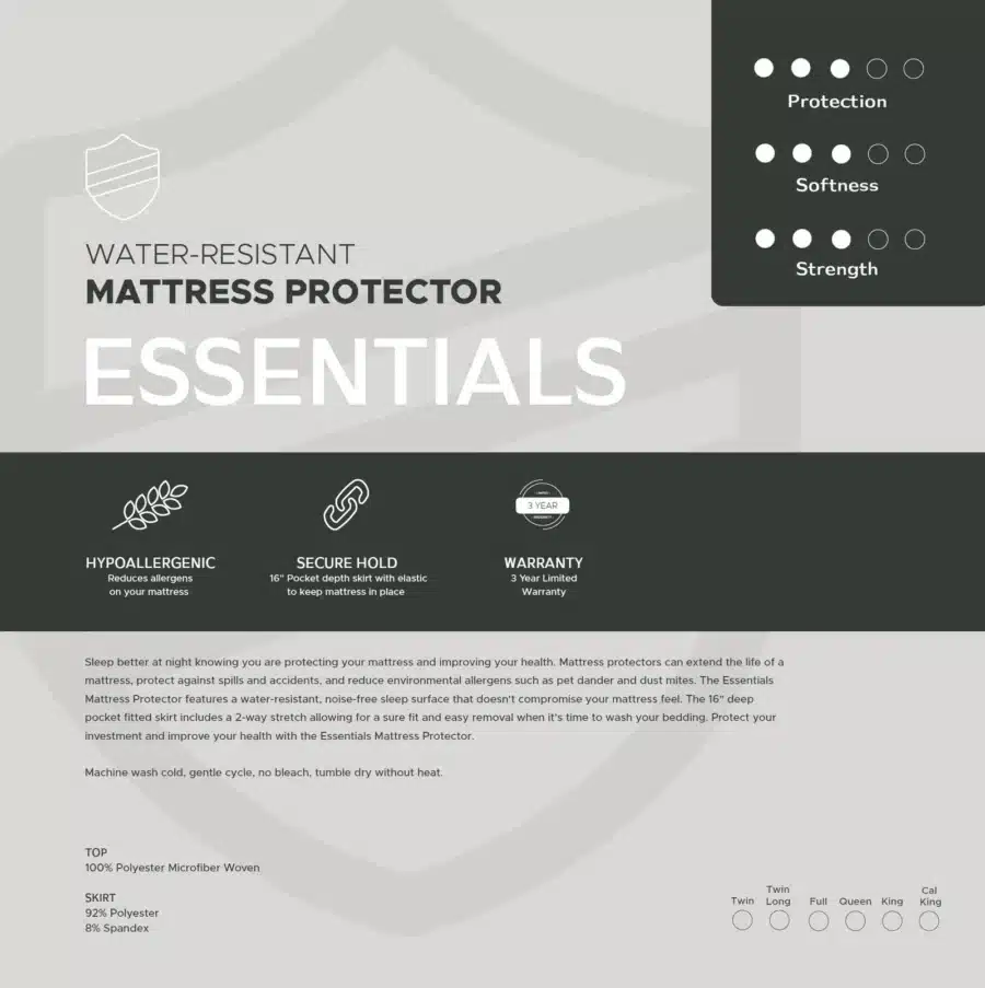 essentials mattress protector
