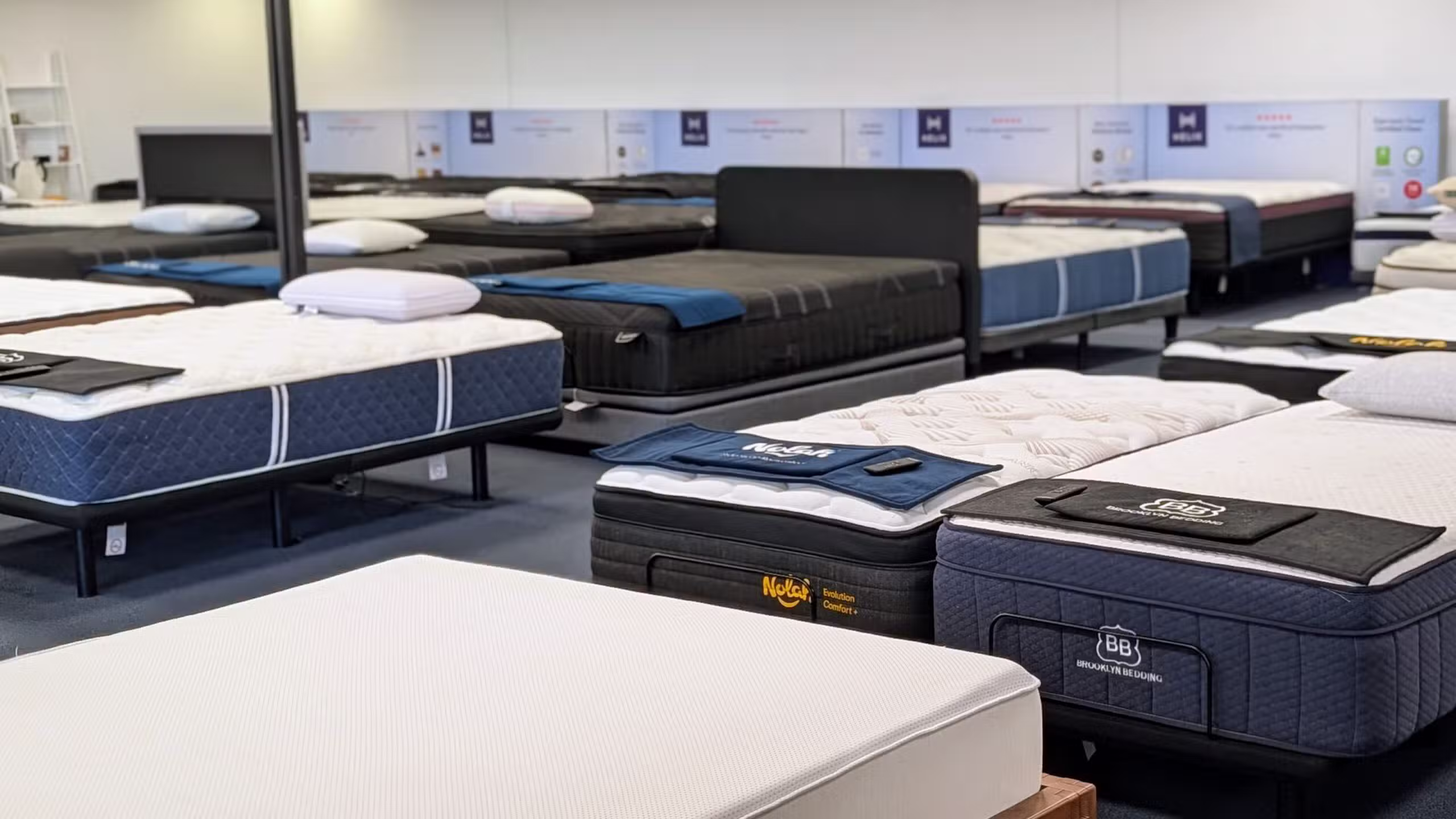 Yawnder San Diego mattress showroom interior, Encinitas location