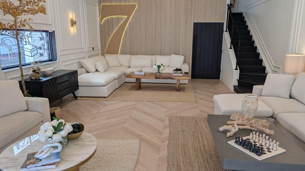 7th Avenue showroom with modular sectional displays