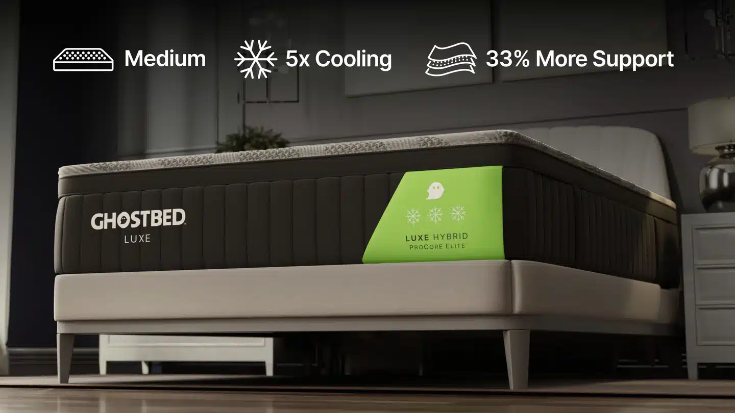 GhostBed Luxe Hybrid side profile