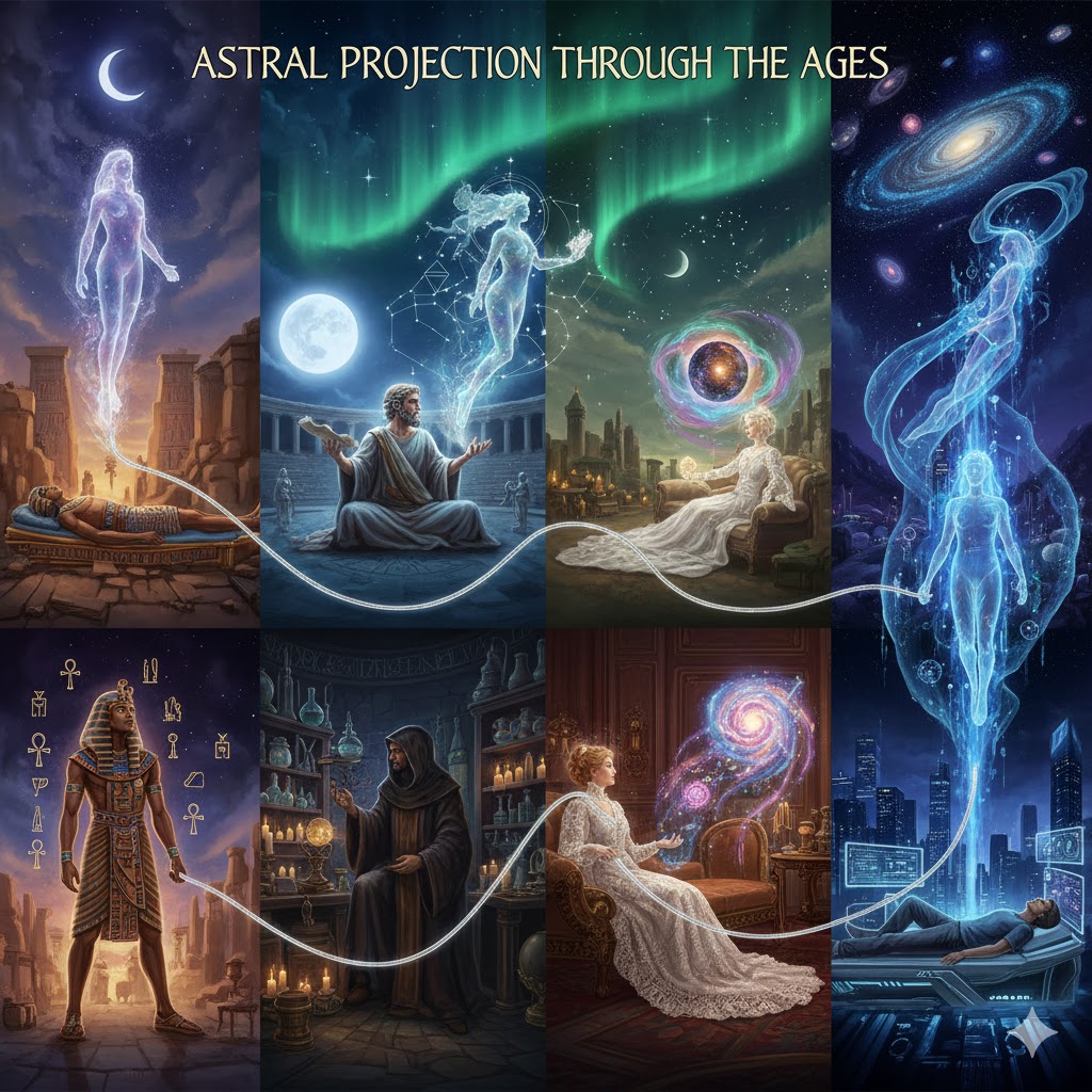 Historical art of astral projection through the ages
