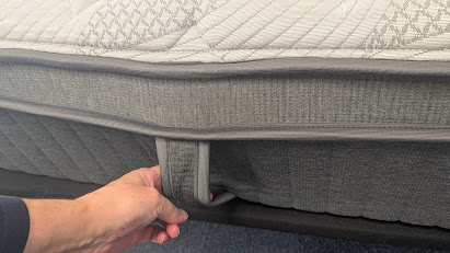 GhostBed Luxe Hybrid handle close up