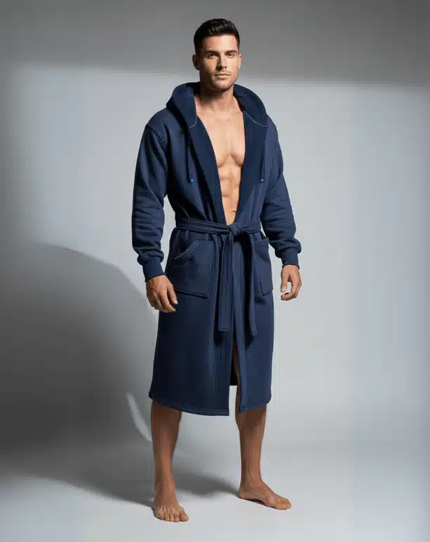 Dude Robe lifestyle image in bright living room