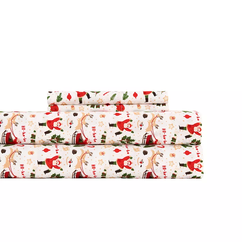 Kohl’s Altavida ultra-soft holiday sheet set in subtle festive pattern
