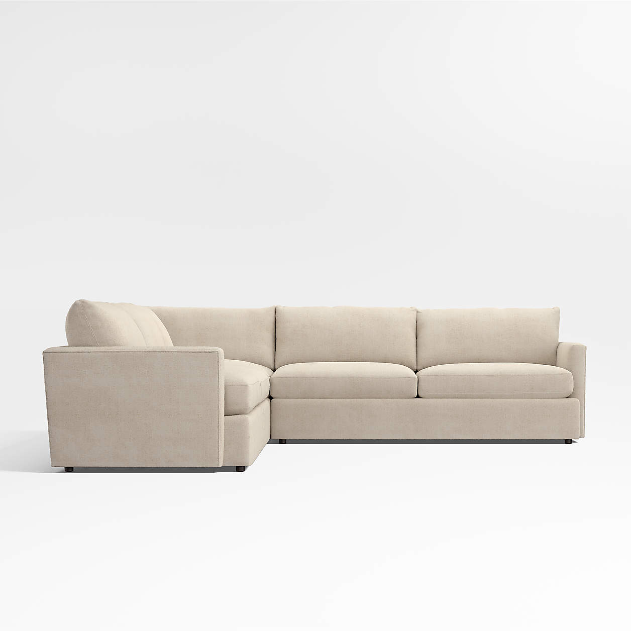 Crate and Barrel sectional angle view