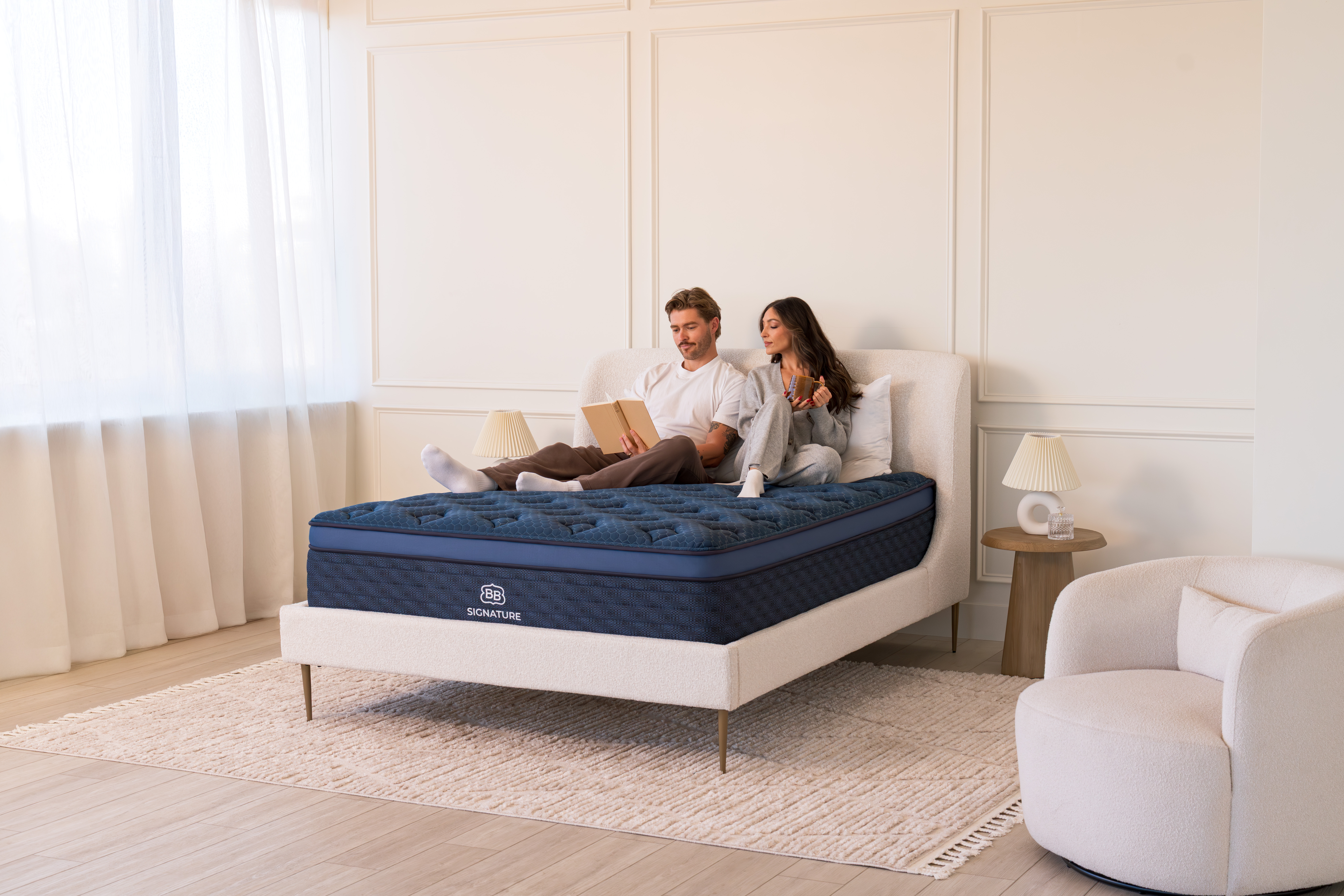 Brooklyn Bedding Signature Hybrid mattress lifestyle photograph