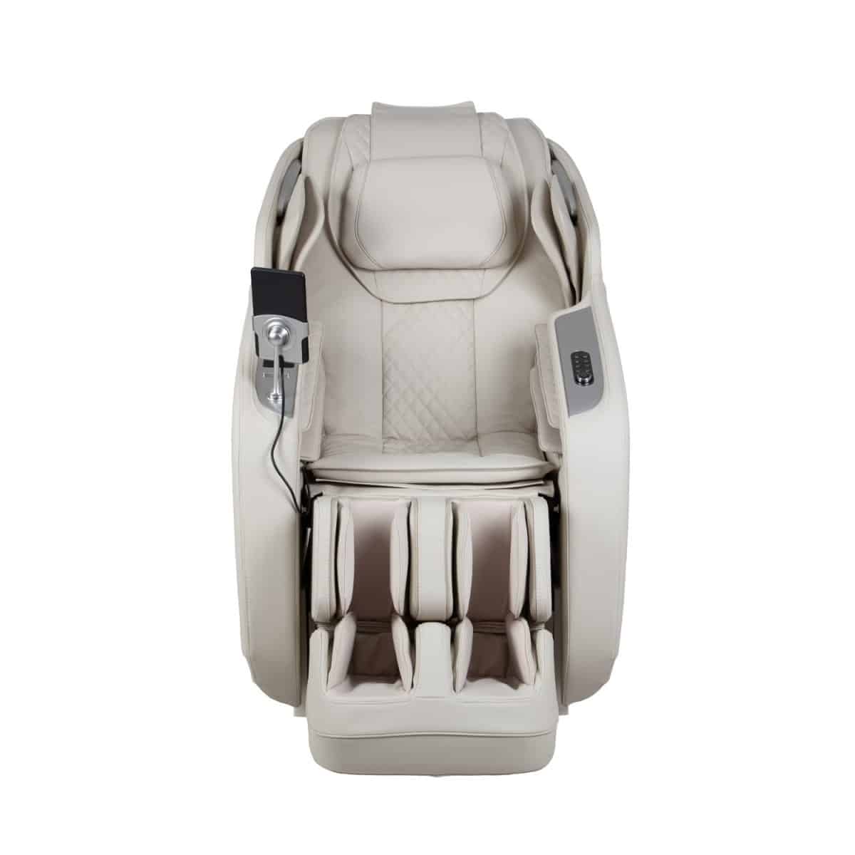 Osaki Helix LE taupe massage chair with foot and leg massagers