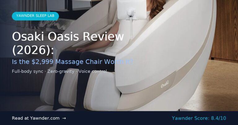 Osaki Oasis Review (2026): Is the $2,999 Massage Chair Worth It?
