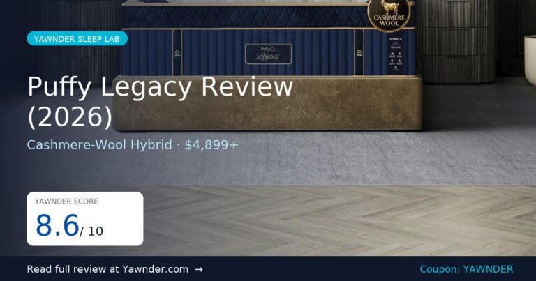 Puffy Legacy Review (2026): Is the $4,899 Cashmere-Wool Hybrid Worth It?