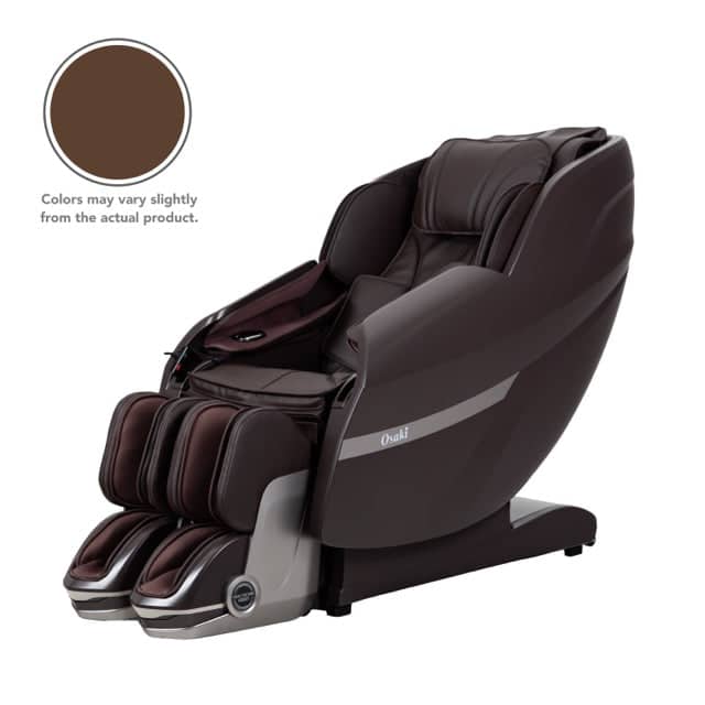 Solo Flex brown medium full body massage chair with headrest and foot massager