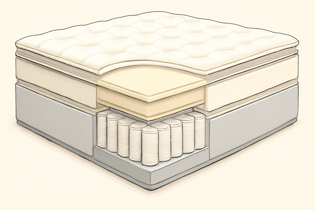 Bear Mattress Review: Recovery-Focused Bed for Active Sleepers — construction cross-section