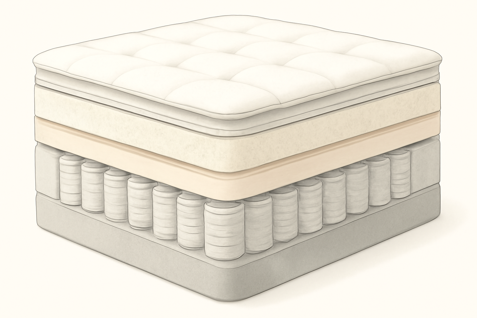 Saatva Organic Sheets Review (2026): Quality & Comfort — construction cross-section