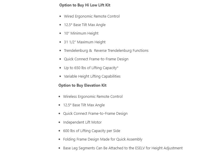 Symphony Sleep base options