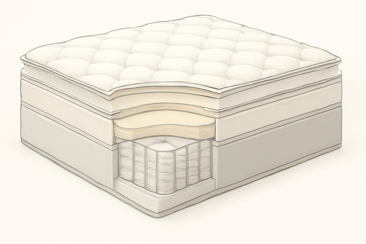WinkBed Plus and Saatva HD construction comparison