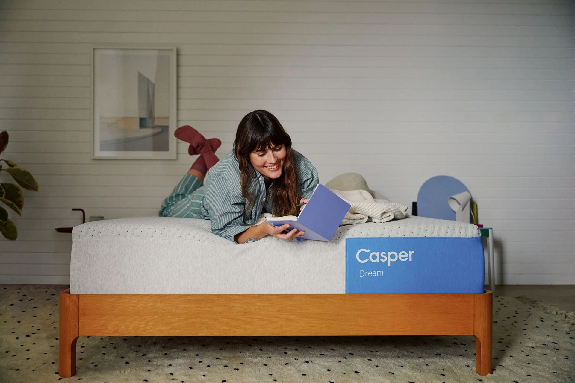Casper Dream hybrid mattress in a bedroom
