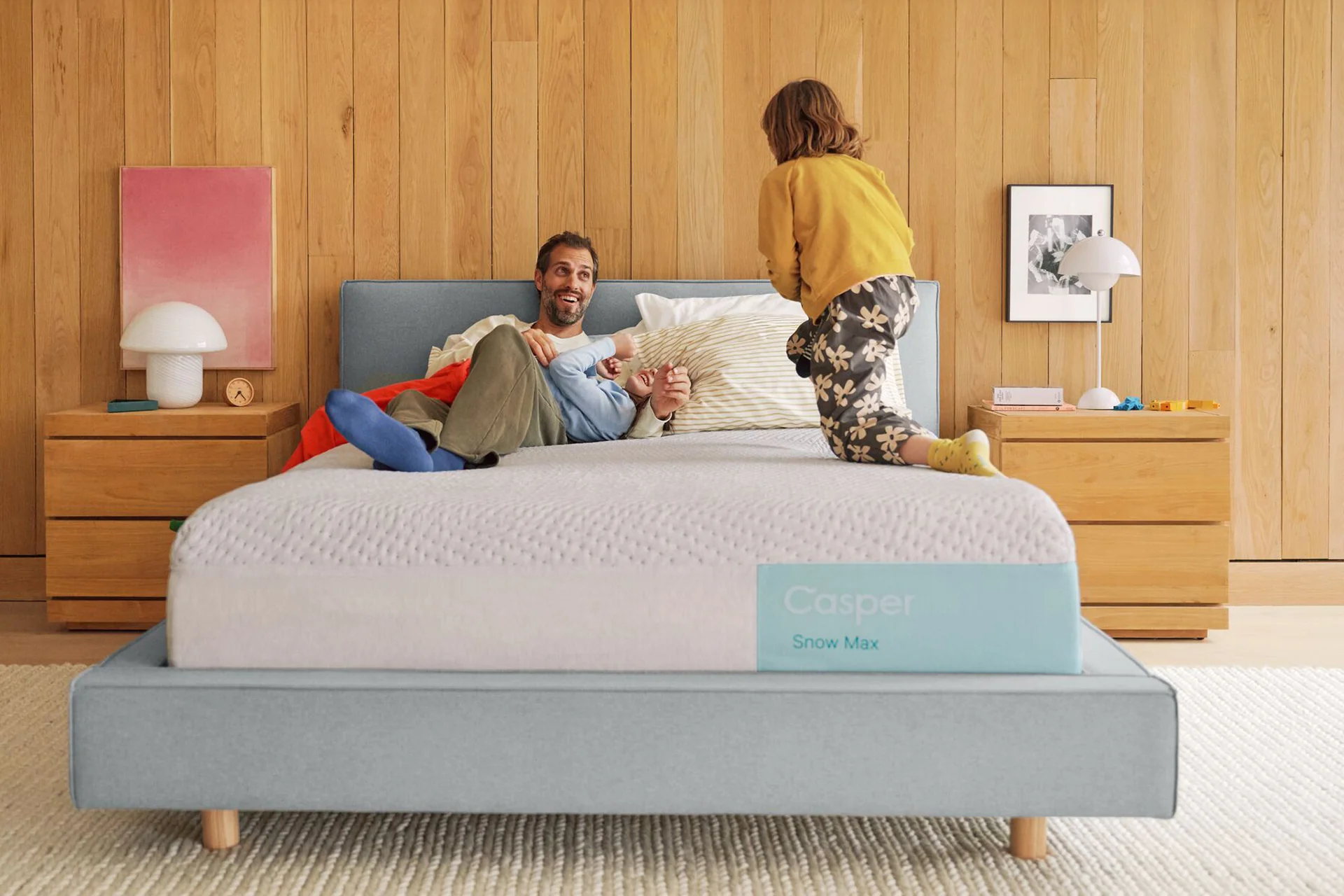 Casper Snow Max mattress in a bedroom