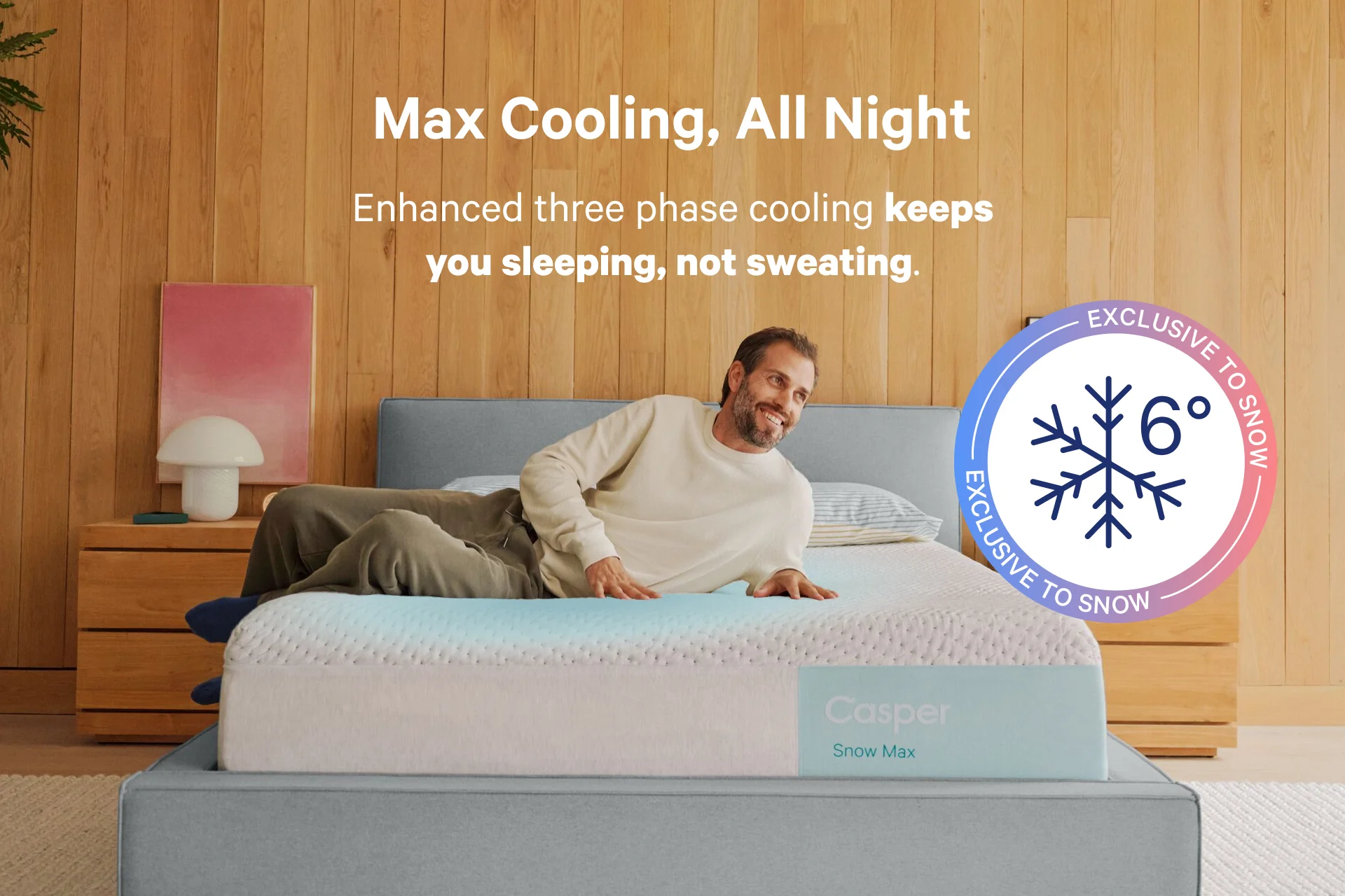 Casper Snow Max cooling technology diagram