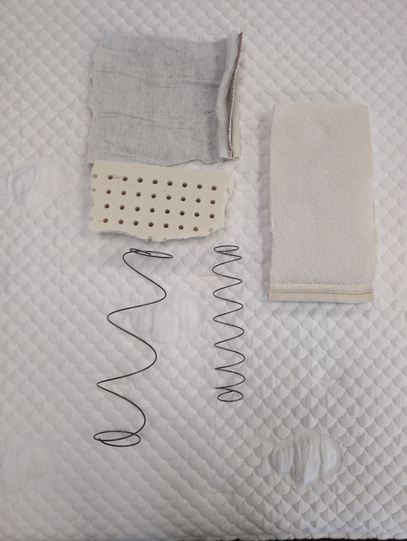 Birch Natural All components laid out (overhead)
