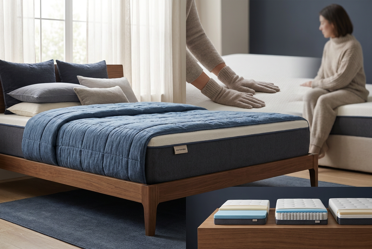 Mattress Firmness and Lower Back Pain — editorial illustration