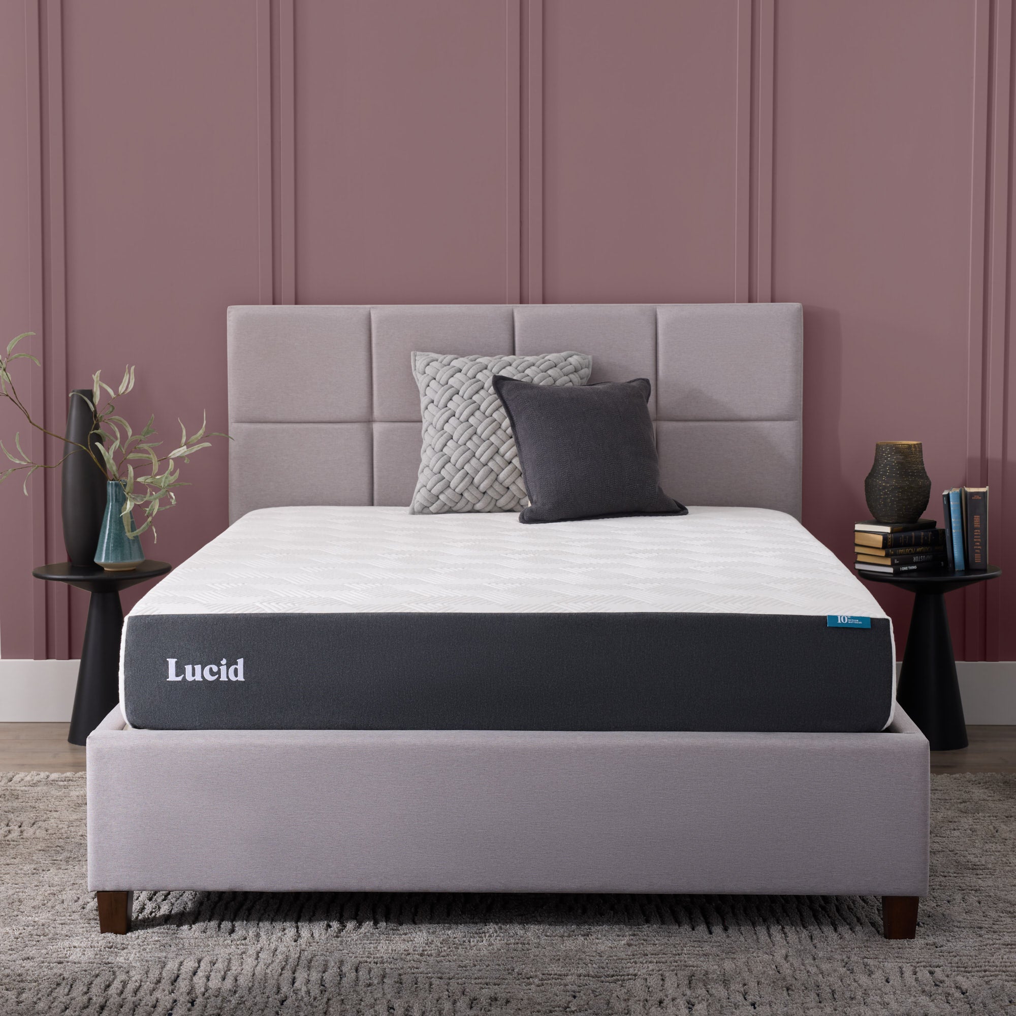 Lucid Original Gel Memory Foam mattress product imagery from Yawnder's library
