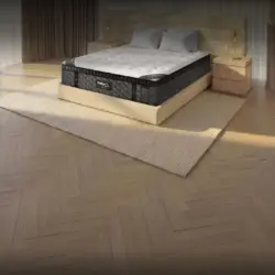 Side profile of the 12-inch Puffy Lux memory foam mattress