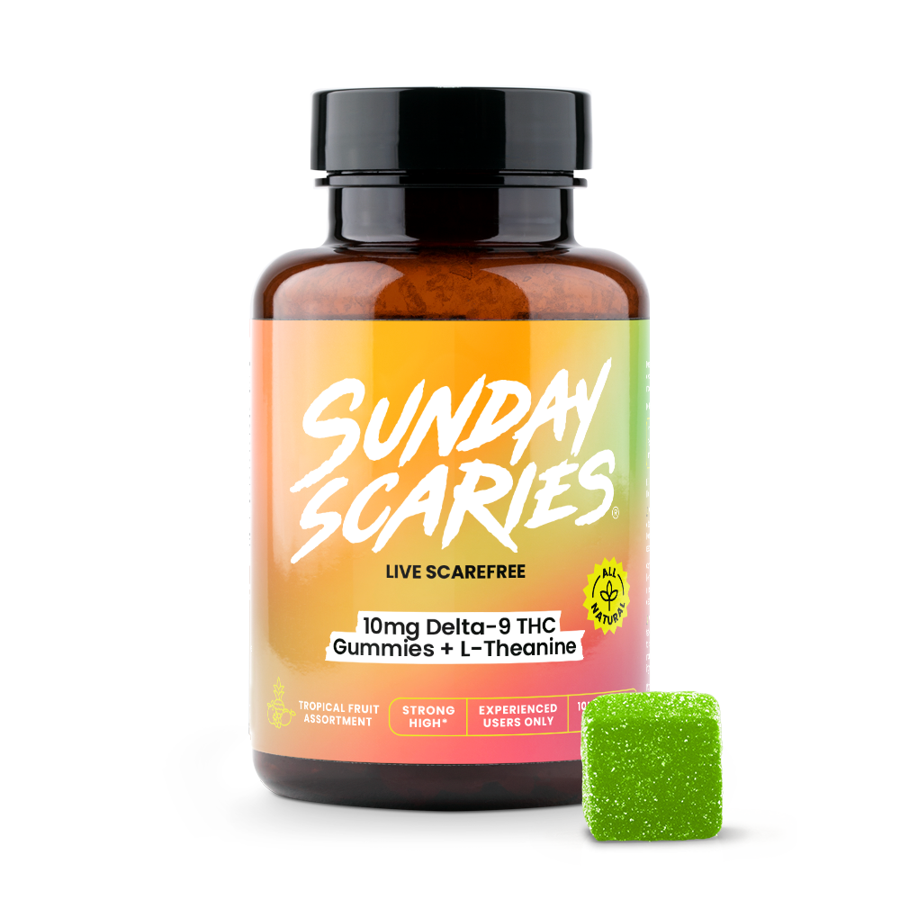 Sunday Scaries 10mg THC Gummies bottle