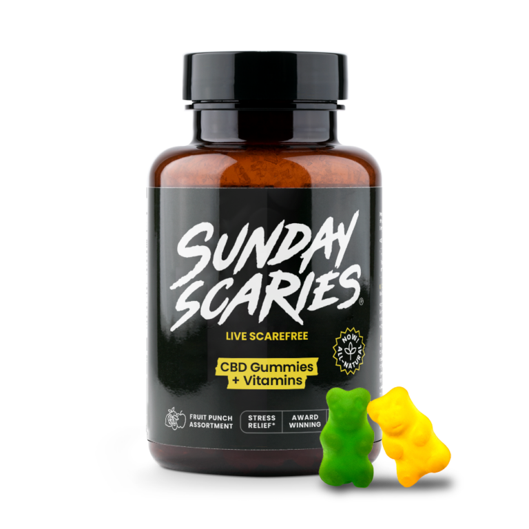 Sunday Scaries CBD Gummies for Stress bottle