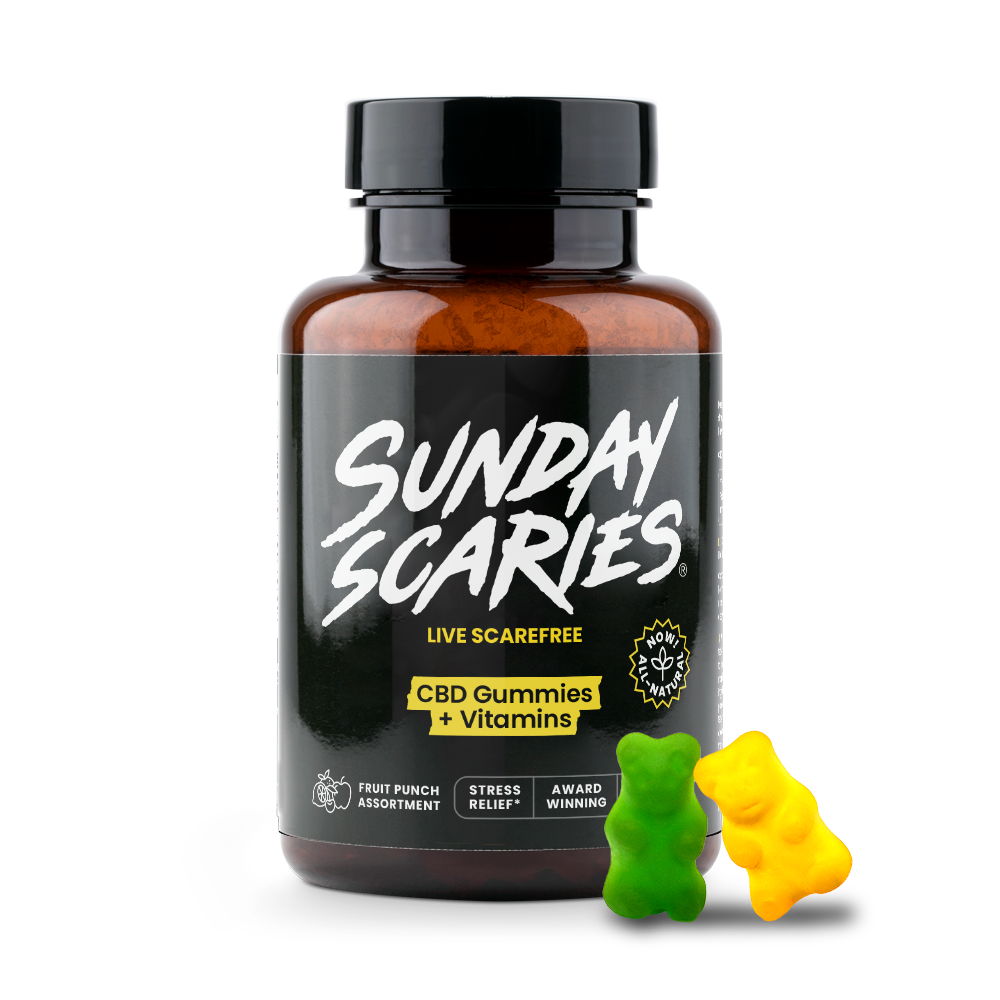 Sunday Scaries CBD Gummies for Stress bottle