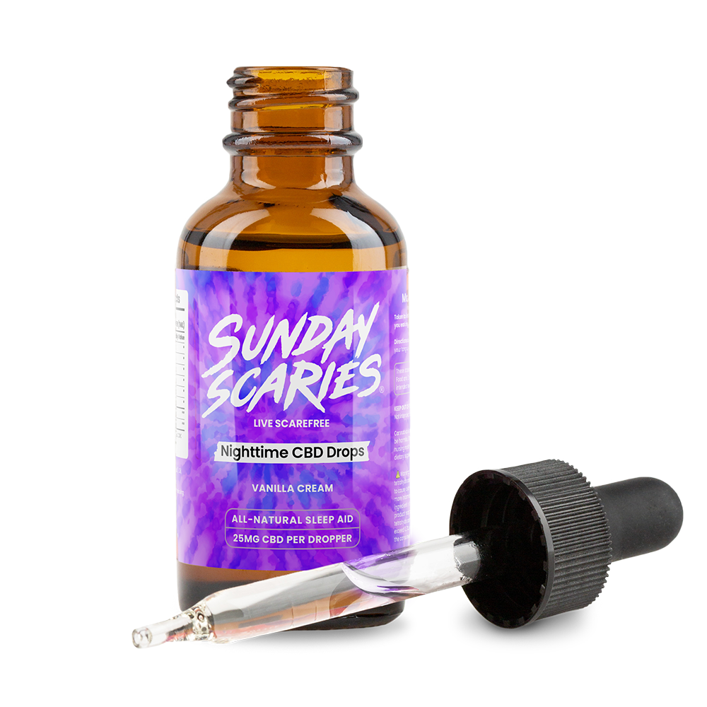 Sunday Scaries CBD Sleep Oil tincture bottle