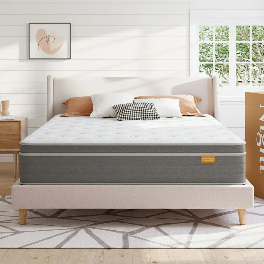 Sweetnight Island Hybrid mattress with wrapped tempered steel coils