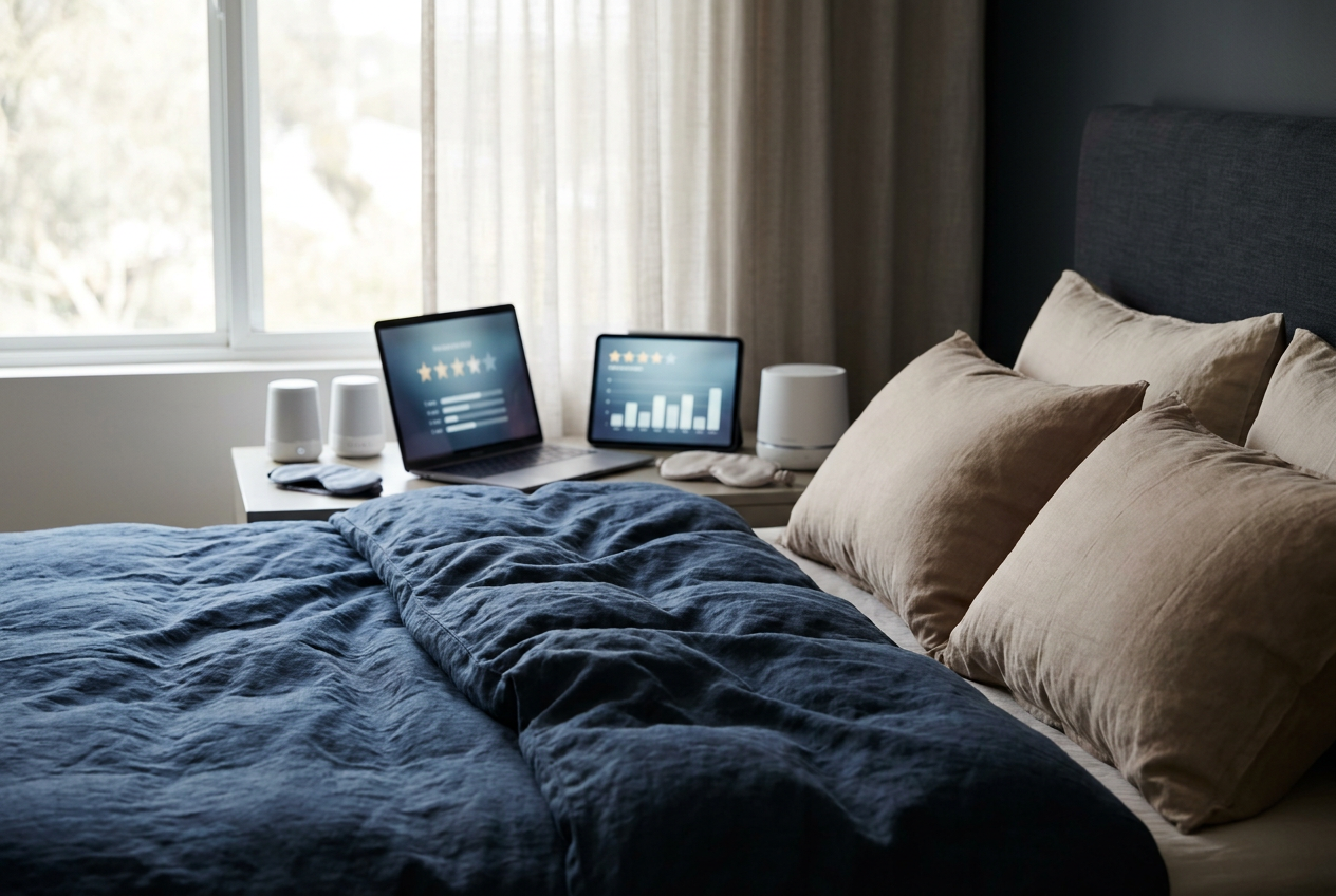 Why Mattress Review Sites Can Be Misleading: What to Watch For — editorial illustration