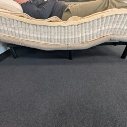 Birch Birch Natural Mattress in zero-gravity position