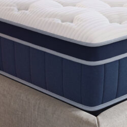 Close-up of Bear Elite Hybrid mattress materials and finish