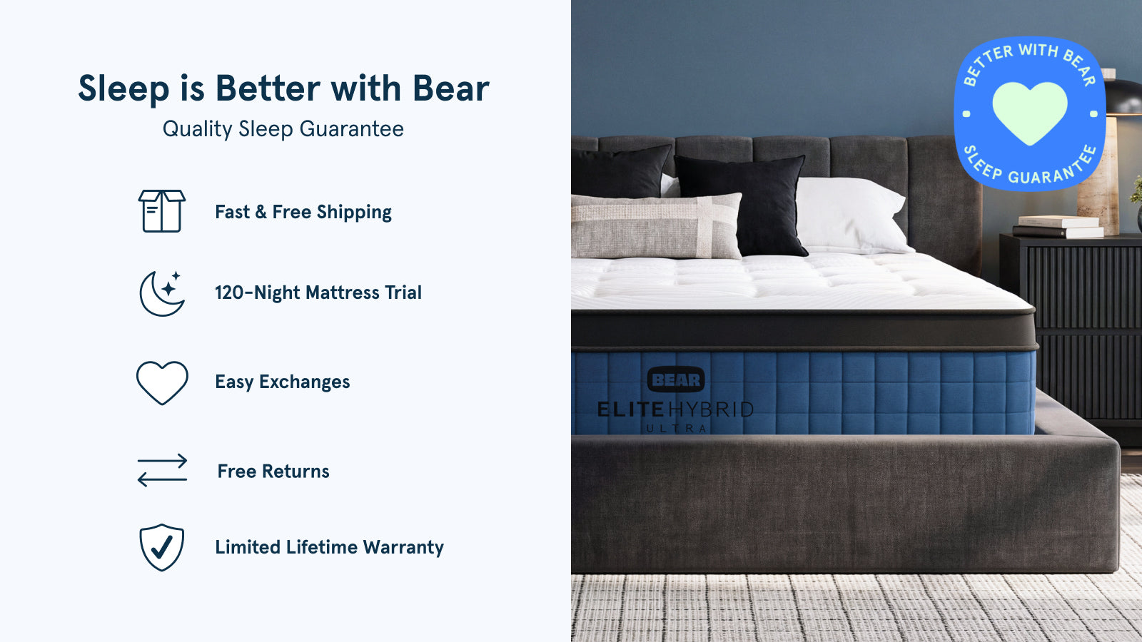 Bear Elite Ultra Hybrid Mattress product gallery image 3